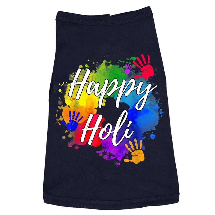 Happy Holi Color India Hindu Gift Doggie Tank