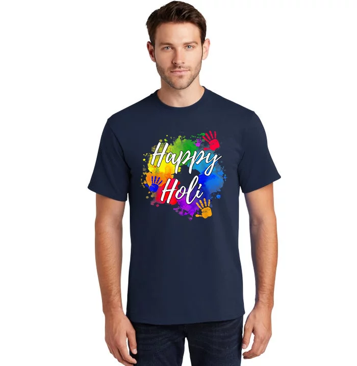 Happy Holi Color India Hindu Gift Tall T-Shirt