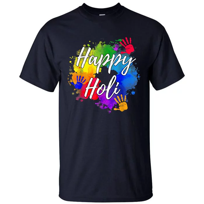 Happy Holi Color India Hindu Gift Tall T-Shirt