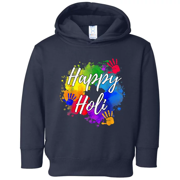 Happy Holi Color India Hindu Gift Toddler Hoodie