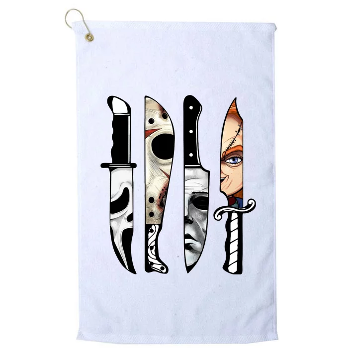 Halloween Horror Character Knife Scary Platinum Collection Golf Towel