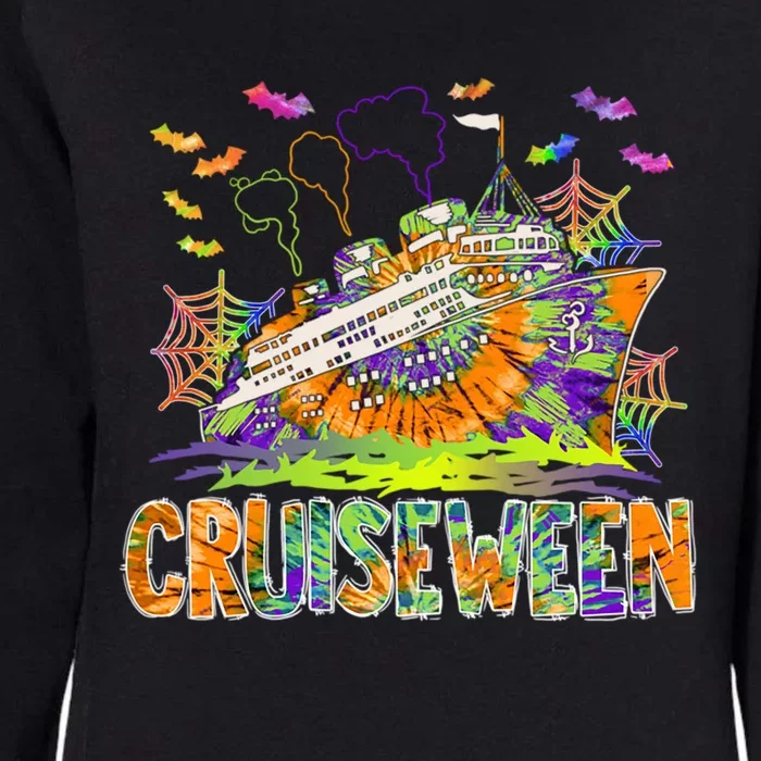 Happy Halloween Cruiseween Pumpkin Spooky Cruise Squad Meaningful Gift Womens California Wash Sweatshirt