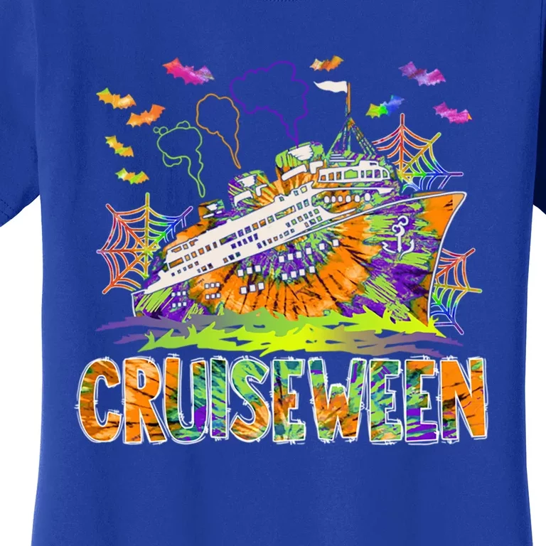 Happy Halloween Cruiseween Pumpkin Spooky Cruise Squad Meaningful Gift Women's T-Shirt