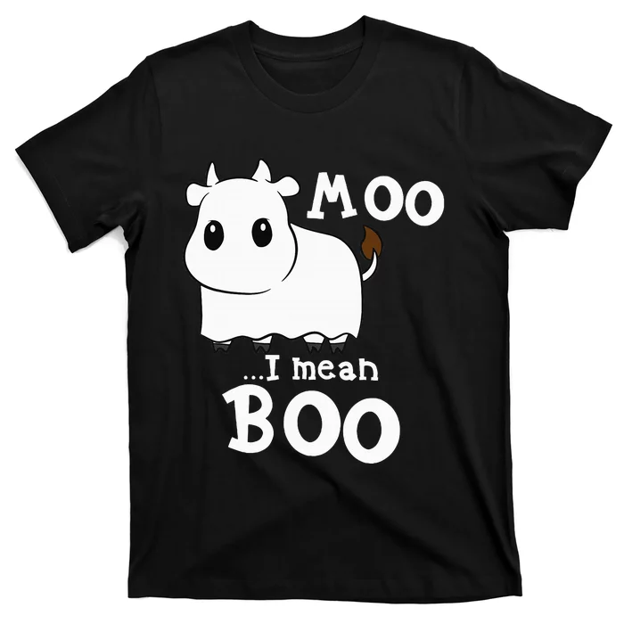 Hilarious Halloween Cow Costume Spooky Moo T-Shirt