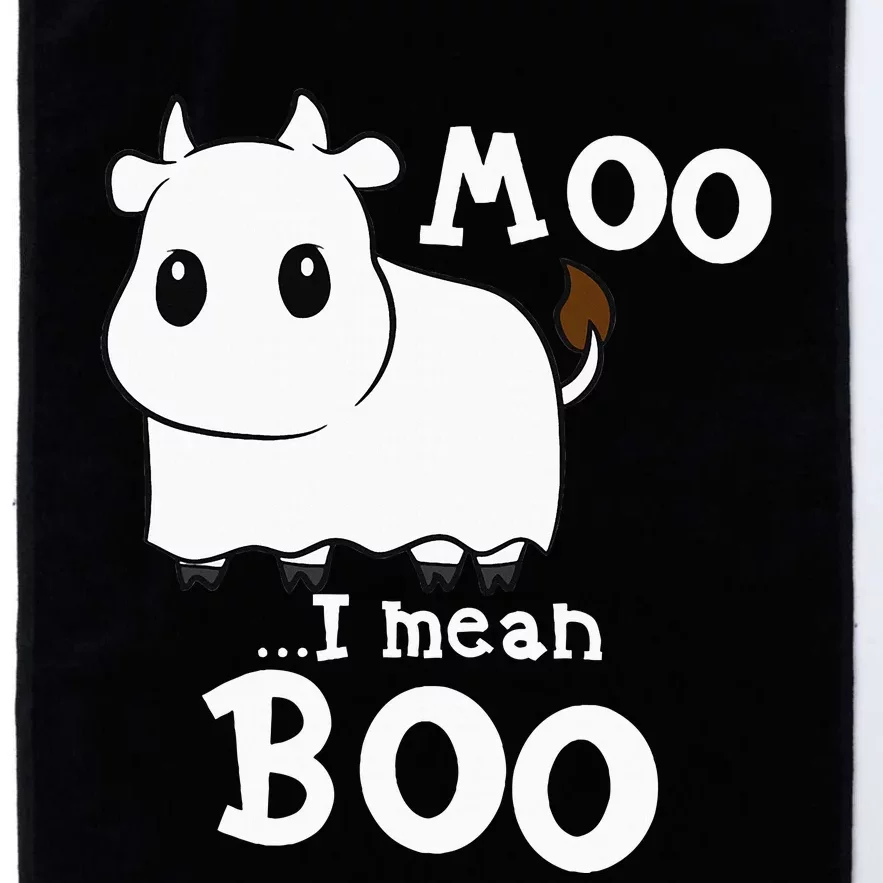 Hilarious Halloween Cow Costume Spooky Moo Platinum Collection Golf Towel