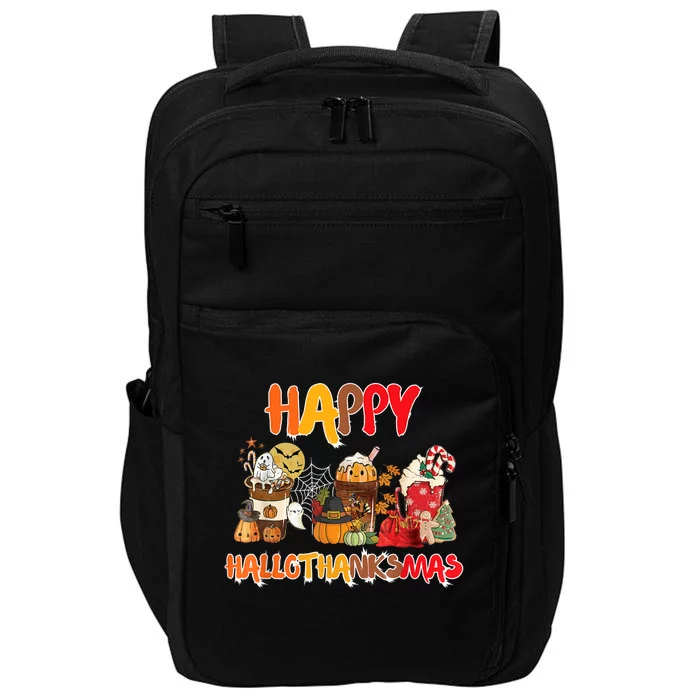 Happy Hallothanksmas Coffee Impact Tech Backpack