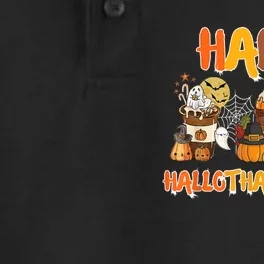 Happy Hallothanksmas Coffee Dry Zone Grid Performance Polo