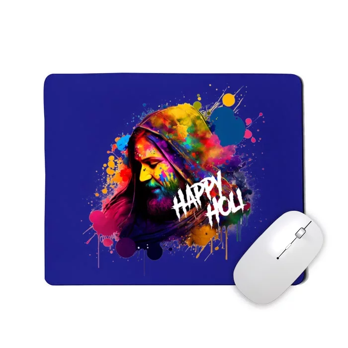 Happy Holi Colors India Hindu Spring Colorful Gift Mousepad