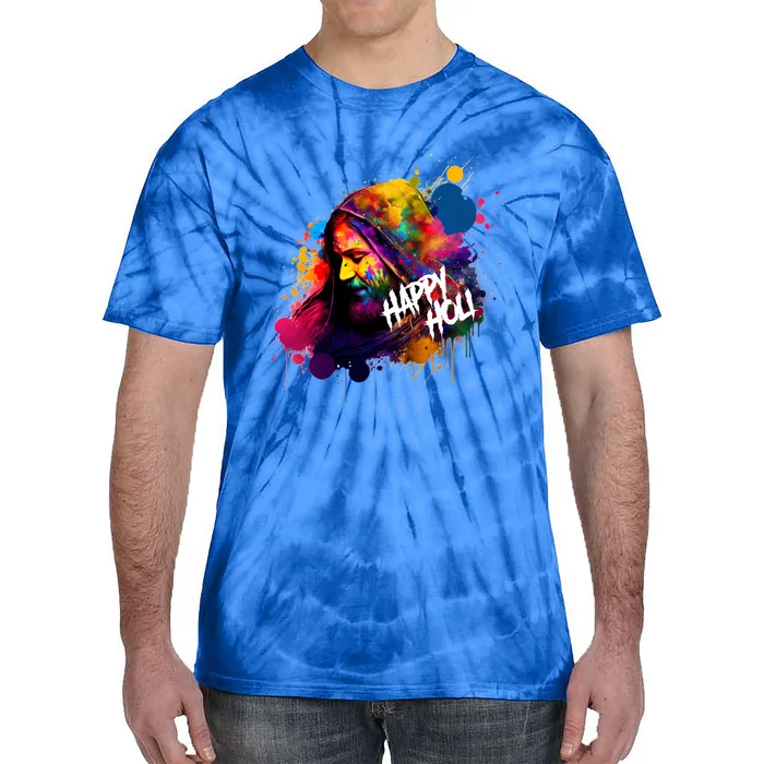 Happy Holi Colors India Hindu Spring Colorful Gift Tie-Dye T-Shirt