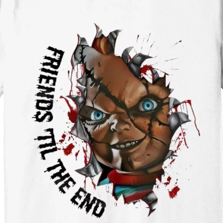 Halloween Horror Character Friends Til The End Chucky Premium T-Shirt