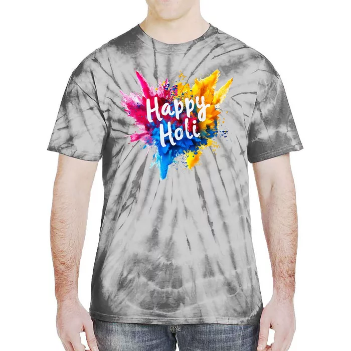 Happy Holi Color India Hindu Gifts Tie-Dye T-Shirt