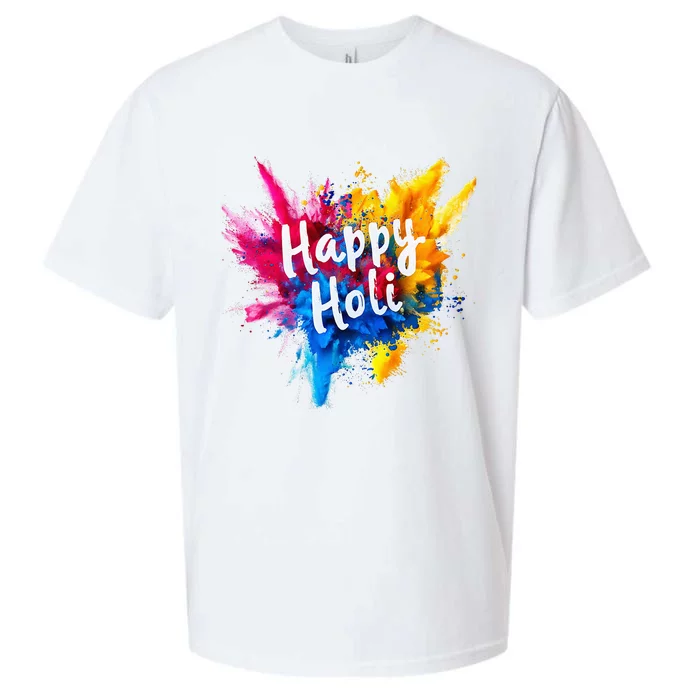 Happy Holi Color India Hindu Gifts Sueded Cloud Jersey T-Shirt