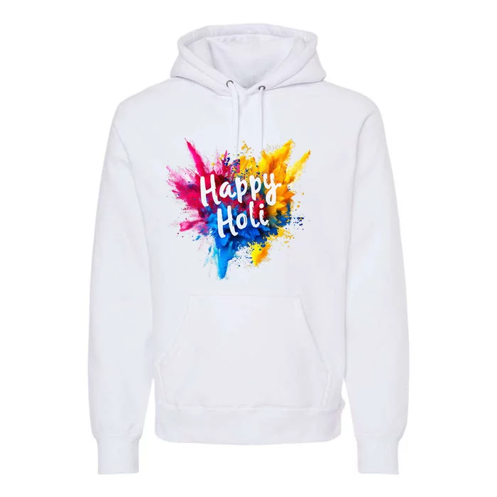 Happy Holi Color India Hindu Gifts Premium Hoodie