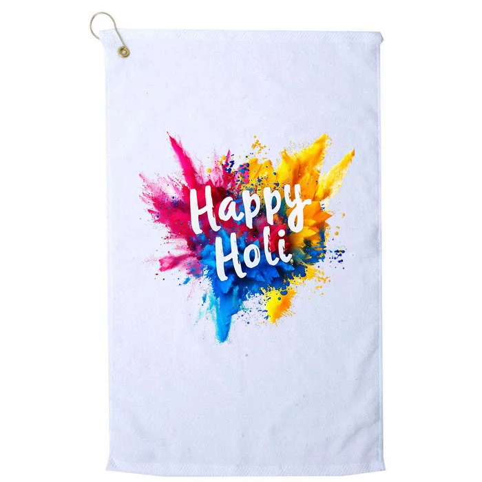 Happy Holi Color India Hindu Gifts Platinum Collection Golf Towel