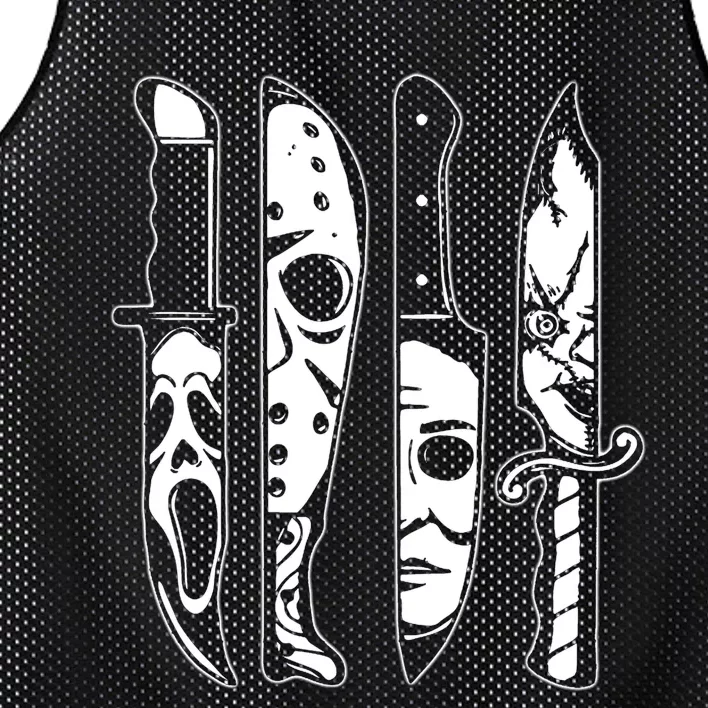 Halloween Horror Costume Mesh Reversible Basketball Jersey Tank