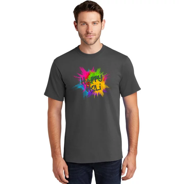 Happy Holi Celebrate Hindu Holiday Tall T-Shirt