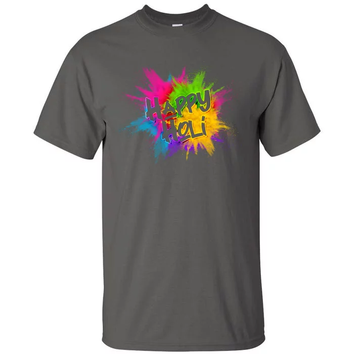 Happy Holi Celebrate Hindu Holiday Tall T-Shirt