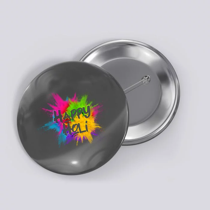 Happy Holi Celebrate Hindu Holiday Button