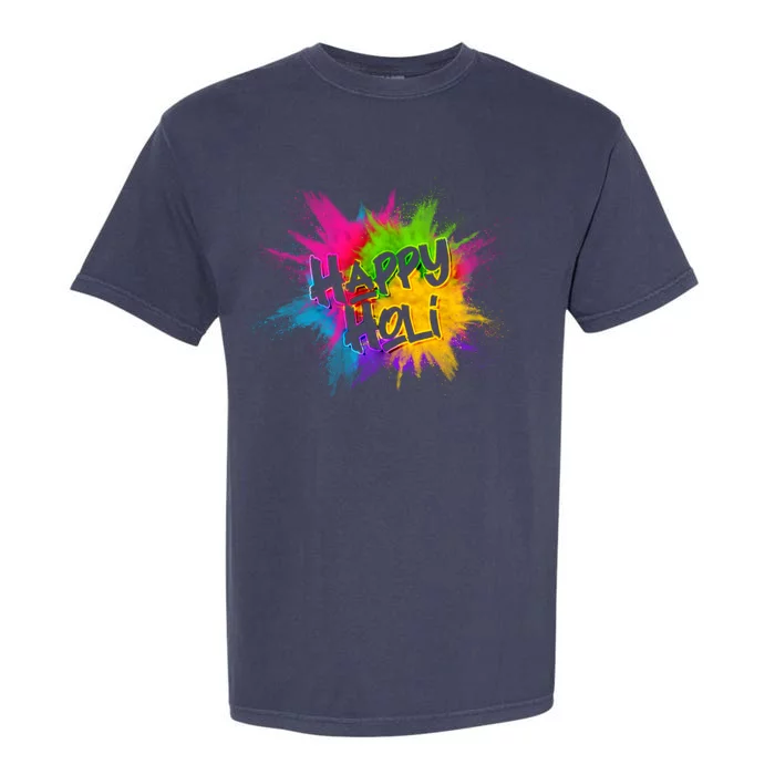 Happy Holi Celebrate Hindu Holiday Garment-Dyed Heavyweight T-Shirt