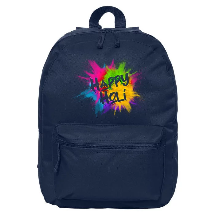 Happy Holi Celebrate Hindu Holiday 16 in Basic Backpack