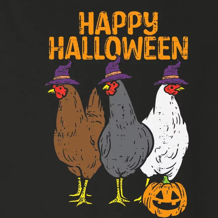 Happy Halloween Chickens Farm Animal Costume Toddler Long Sleeve Shirt