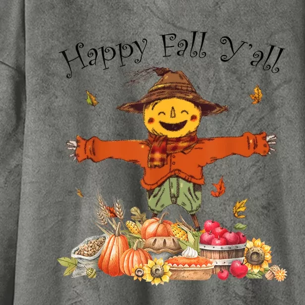 Happy Hallothanksmas Coffee Halloween Thanksgiving Christmas Hooded Wearable Blanket