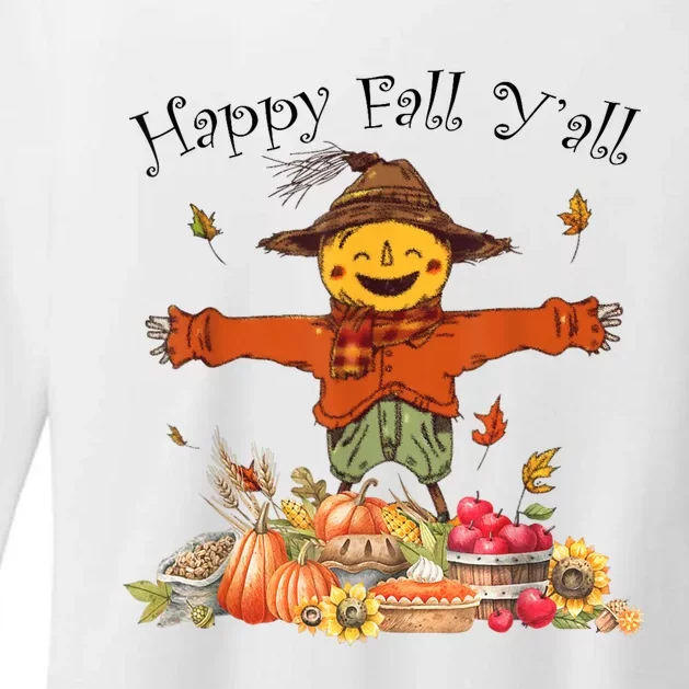 Happy Hallothanksmas Coffee Halloween Thanksgiving Christmas Womens CVC Long Sleeve Shirt