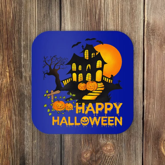 Happy Halloween Costumes Funny Pumpkins House Funny Funny Coaster