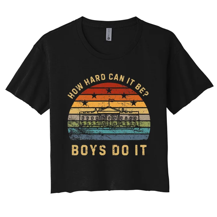 How Hard Can It Be Do It Sunset The White House Women's Crop Top Tee