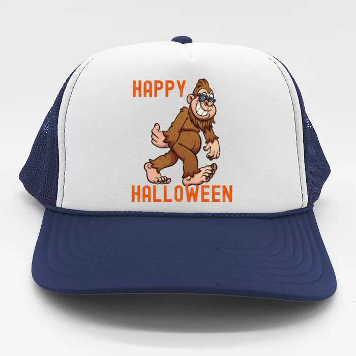 Happy Halloween Cute Scary Bigfoot Sasquatch Costume Tee Trucker Hat