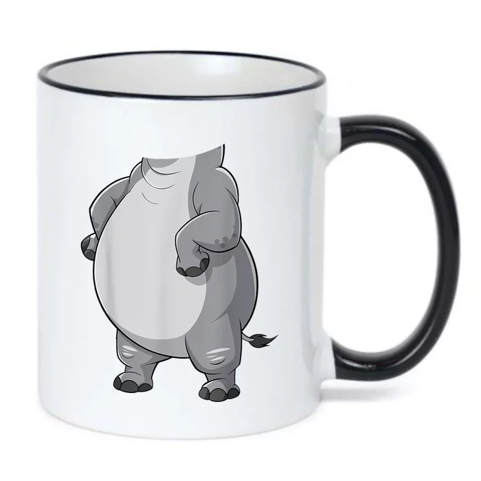 Hippo Hippopotamus Costume Black Color Changing Mug