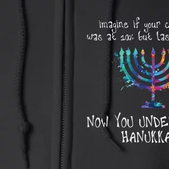 Happy Hanukkah Chanukah - Cellphone Meme - Funny Jewish Gifts Full Zip Hoodie