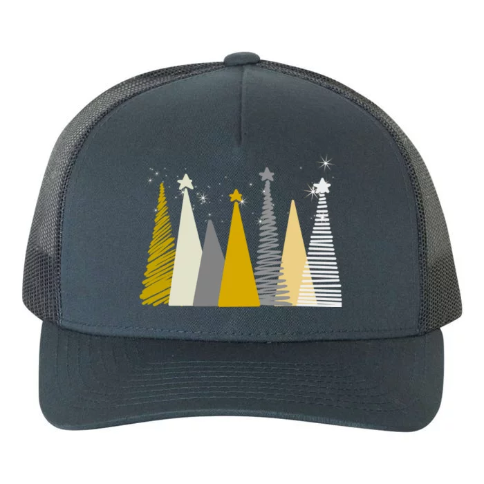 Happy Holidays Christmas Tree Festive Yupoong Adult 5-Panel Trucker Hat