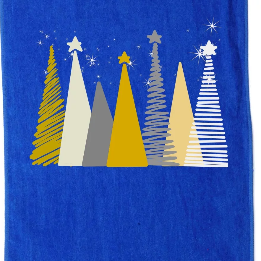 Happy Holidays Christmas Tree Festive Platinum Collection Golf Towel