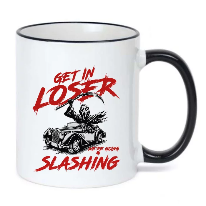 Horror Halloween Character Get In Loser WeRe Going Slashing Black Color Changing Mug