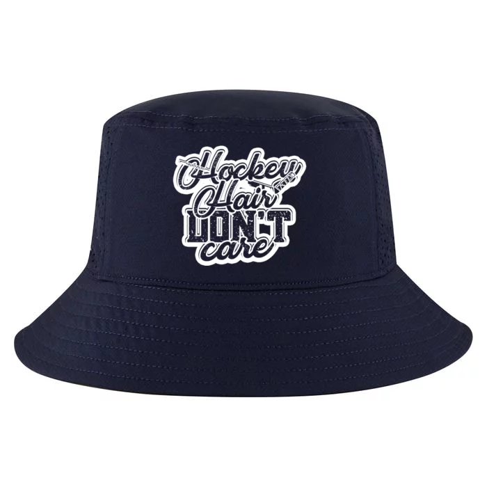 Hockey Hair Dont Care And Long Natural Hair Funny Gift Cool Comfort Performance Bucket Hat