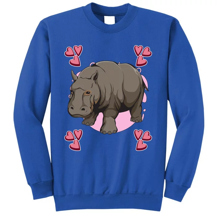 Hippo Heart Design Hippopotamus Stuff Hippos Gift Sweatshirt