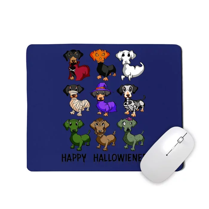 Happy Hallowiener Dachshund Halloween Funny Gift Cool Gift Mousepad