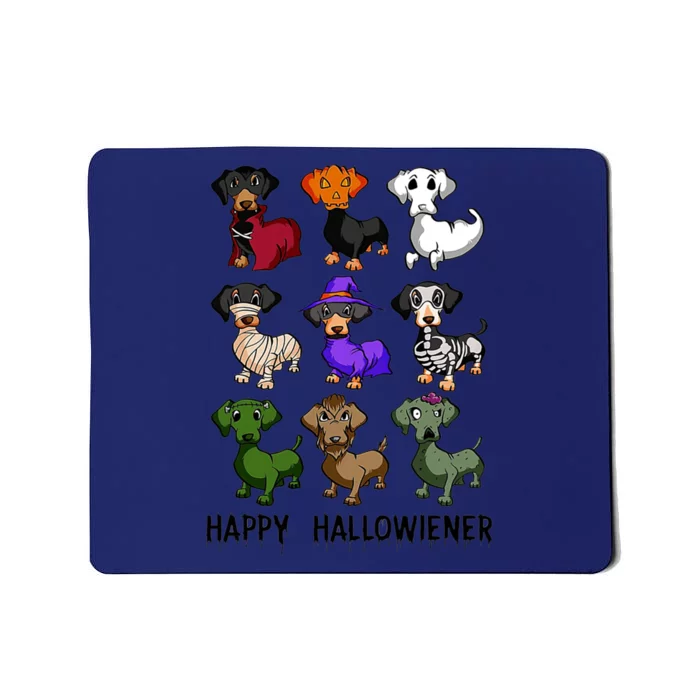 Happy Hallowiener Dachshund Halloween Funny Gift Cool Gift Mousepad