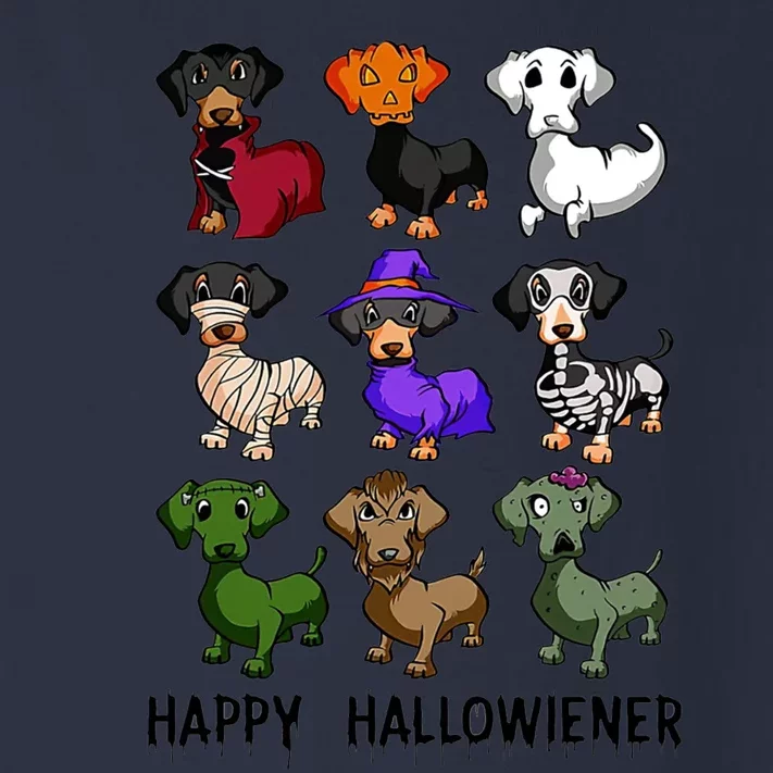 Happy Hallowiener Dachshund Halloween Funny Gift Cool Gift Toddler Long Sleeve Shirt