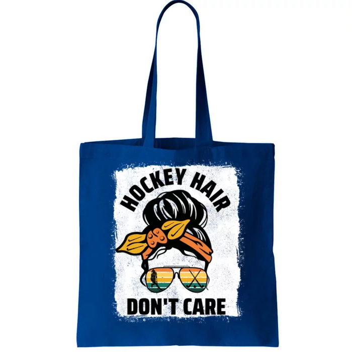 Hockey Hair Dont Care Player Field Hockey Gift Tote Bag