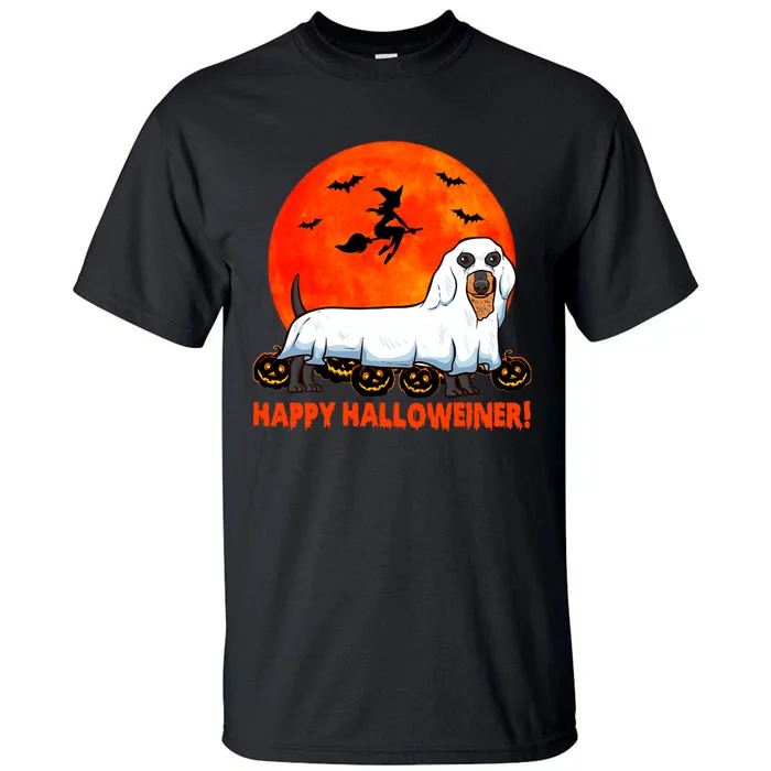 Happy Halloweiner Dachshund Halloween Costume Tall T-Shirt