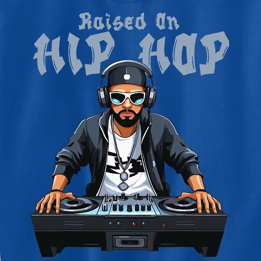 Hip Hop Dj 50th Anniversary Raised On Hip Hop Kids Sweatshirt