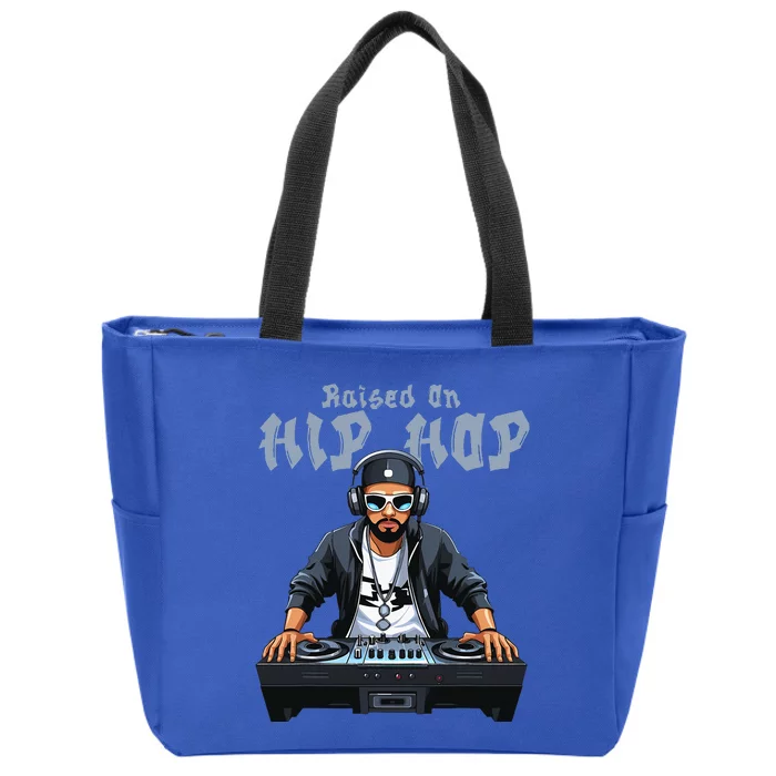 Hip Hop Dj 50th Anniversary Raised On Hip Hop Zip Tote Bag