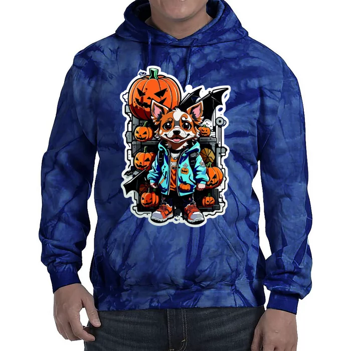 Hip Halloween Dog Tie Dye Hoodie