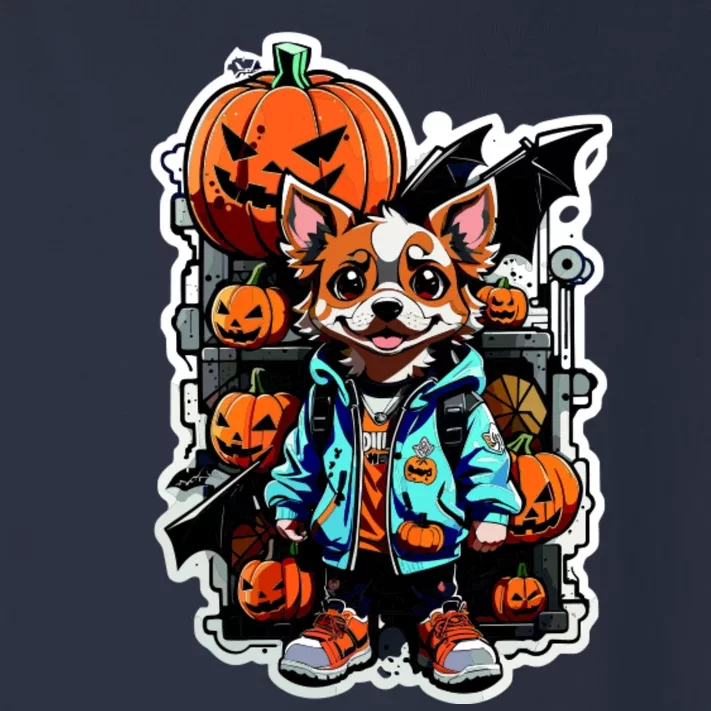 Hip Halloween Dog Toddler Long Sleeve Shirt