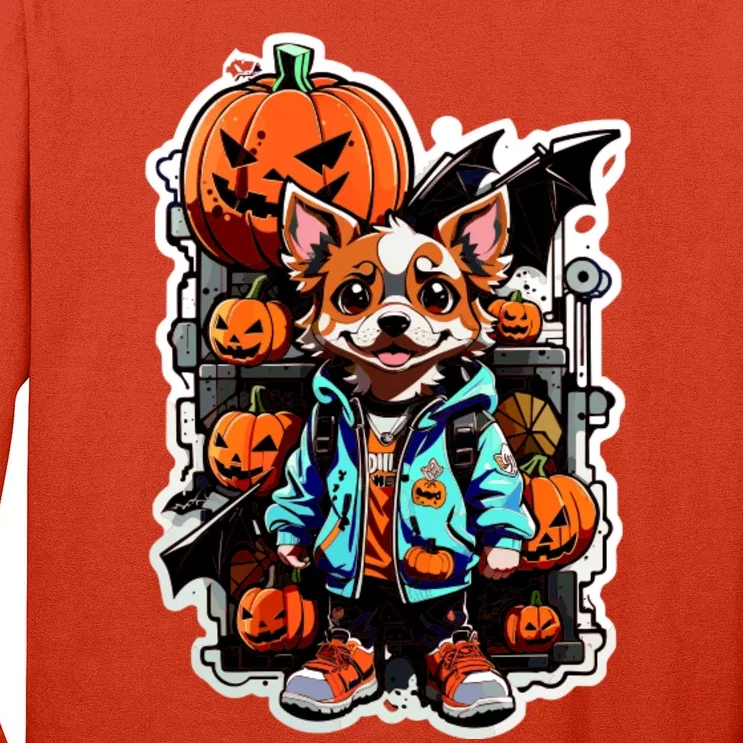 Hip Halloween Dog Long Sleeve Shirt