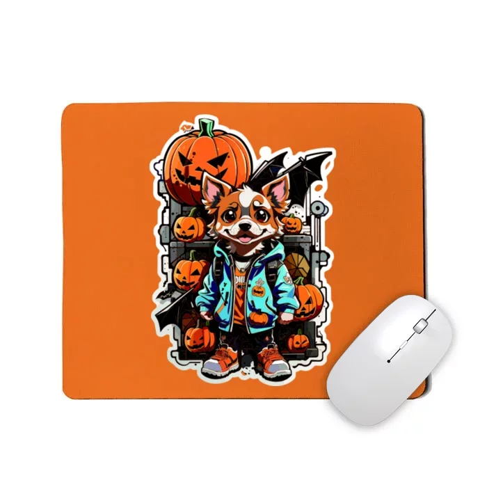 Hip Halloween Dog Mousepad