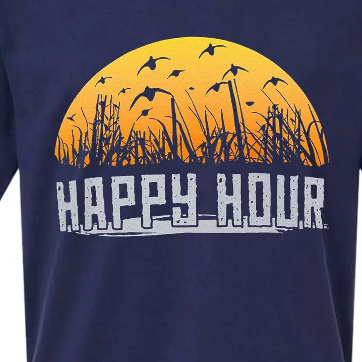 Happy Hour Duck Hunting Hunter Sueded Cloud Jersey T-Shirt