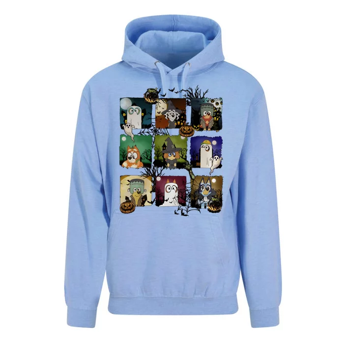 Happy Halloween Dog Family Matching Funny Dog Lover Unisex Surf Hoodie